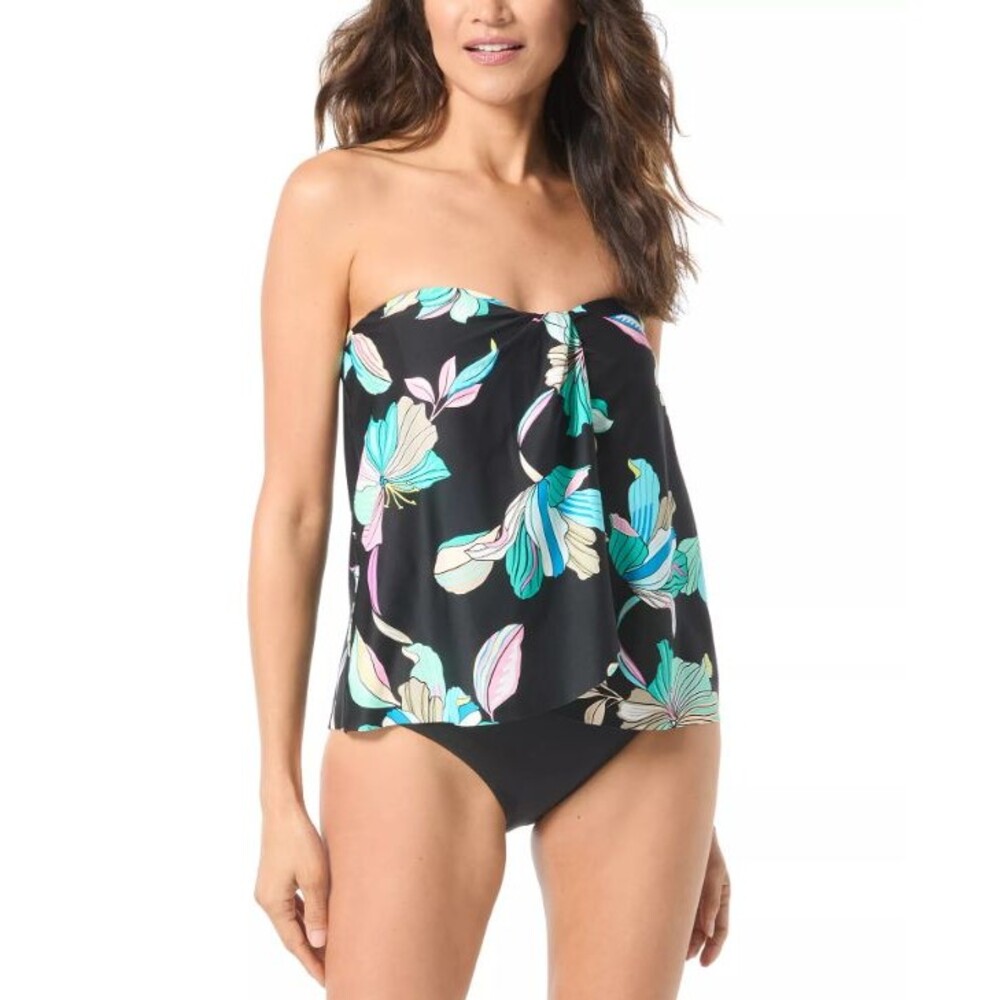 Coco Reef Women's Coco Contours Clarity Floral-Print Tankini Top Sz 14/38C 17333